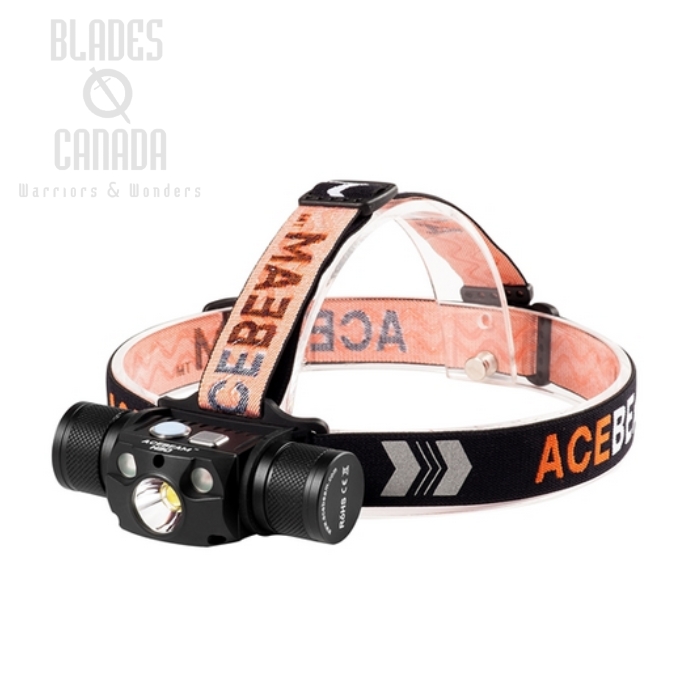(image for) Acebeam H30 Headlamp w/ Red and CRI, Cool White - 4000 Lumens